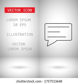 Vector icon sms 10 EPS . Lorem Ipsum Illustration design