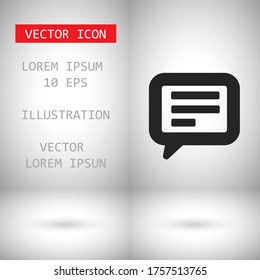 Vector icon sms 10 EPS . Lorem Ipsum Illustration design