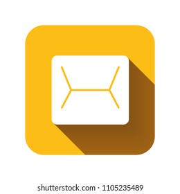 Vector icon of sms in the style of flat