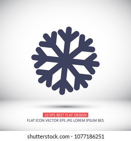 Vector icon snowflake 10 EPS