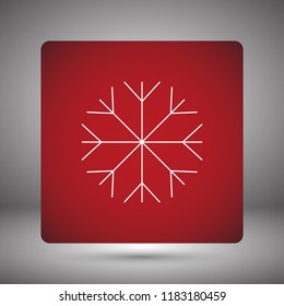 Vector icon snowflake 10 EPS