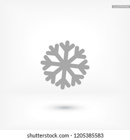 Vector icon snowflake 10 EPS