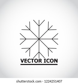 Vector icon snowflake 10 EPS