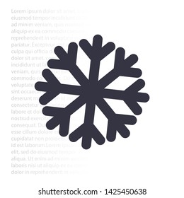 Vector icon snowflake 10 EPS . Lorem Ipsum Illustration design