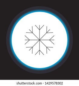 Vector icon snowflake 10 EPS . Lorem Ipsum Illustration design