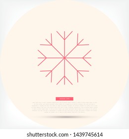 Vector icon snowflake 10 EPS . Lorem Ipsum Illustration design
