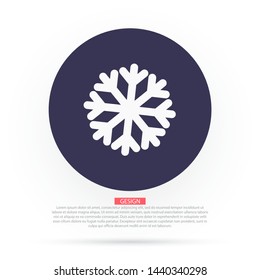 Vector icon snowflake 10 EPS . Lorem Ipsum Illustration design