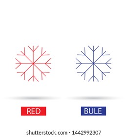 Vector icon snowflake 10 EPS . Lorem Ipsum Illustration design