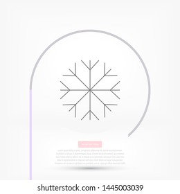 Vector icon snowflake 10 EPS . Lorem Ipsum Illustration design