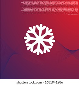 Vector icon snowflake 10 EPS . Lorem Ipsum Illustration design