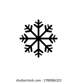 Vector icon of snowflake at EPS 10
