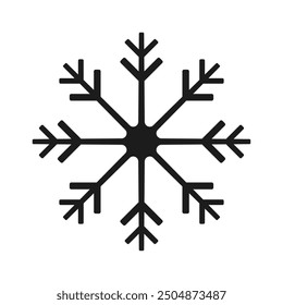Vector icon of snowflakes isolated on white background new year new year symbol of winter, snow, ice