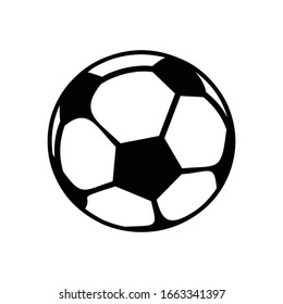 Vector icon of a soccer ball.