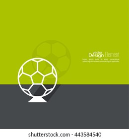 Vector icon of a soccer ball. 