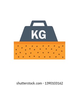 Vector icon of soil and soil testing.