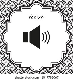 Vector icon sound