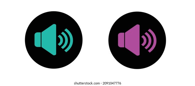 vector icon of sound. vector illustration eps 10.
