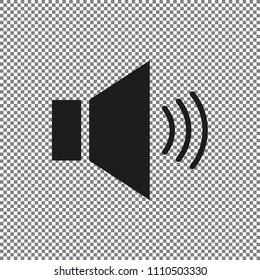 Vector icon sound on a transparent background