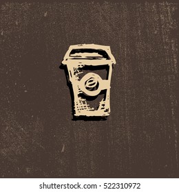 Vector icon of a speciality coffee, latte, iced, cappuccino, Americano, coffee, strong coffee