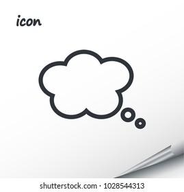 vector icon Speech Bubbles on a wrapped silver sheet