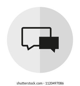 vector icon Speech Bubbles on a background with a vertical shadow