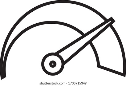 vector icon, speed, turbo, speedometer symbol