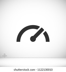 Vector icon speedometer 10 EPS