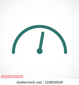 Vector icon speedometer 10 EPS