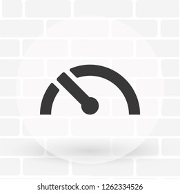 Vector icon speedometer 10 EPS