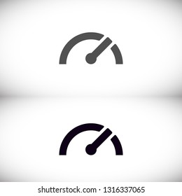 Vector icon speedometer 10 EPS
