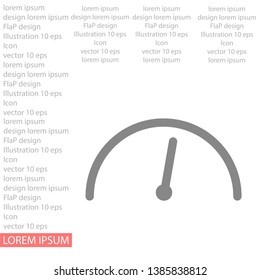 Vector icon speedometer 10 EPS . Lorem Ipsum Illustration design