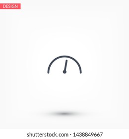 Vector icon speedometer 10 EPS . Lorem Ipsum Illustration design