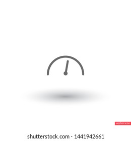 Vector icon speedometer 10 EPS . Lorem Ipsum Illustration design