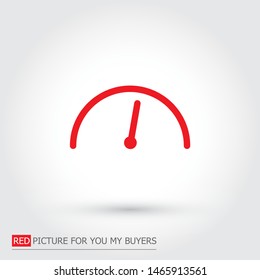 Vector icon speedometer 10 EPS 