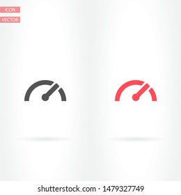 Vector icon speedometer 10 EPS . Lorem Ipsum Illustration design
