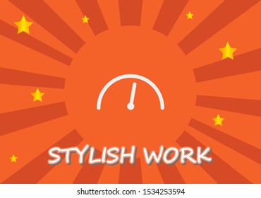 Vector icon speedometer 10 EPS . Lorem Ipsum Illustration design