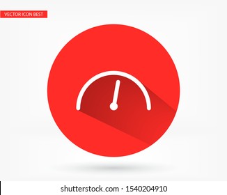 Vector icon speedometer 10 EPS . Lorem Ipsum Illustration design