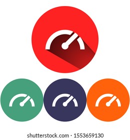 Vector icon speedometer 10 EPS . Lorem Ipsum Illustration design