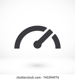 Vector icon speedometer 10 EPS