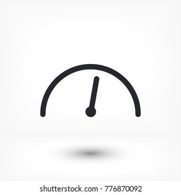 Vector icon speedometer 10 EPS