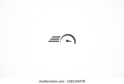 Vector icon speedometer. Vector icon speedometer white illustration on black background Speedometer Vector icon speedometer , lorem ipsum Flat design. Vector icon Isolated