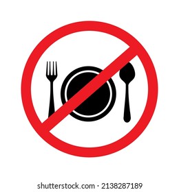 Vector Icon Spoon Plate Fork Crossed Stock Vector (Royalty Free ...