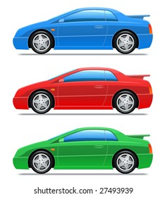 Vector icon of sports car