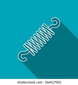 Vector icon of spring