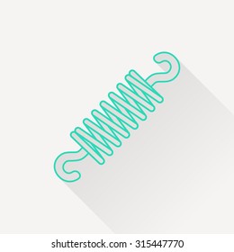 Vector icon of spring