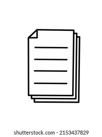icono vectorial archivo apilado en fondo blanco