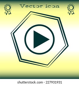 Vector icon start 