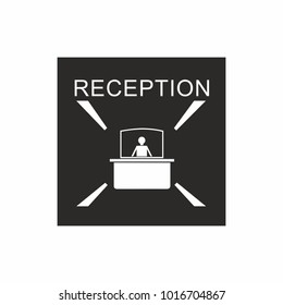 vector icon, stencil of meaning schemes and signs, with the meaning reception