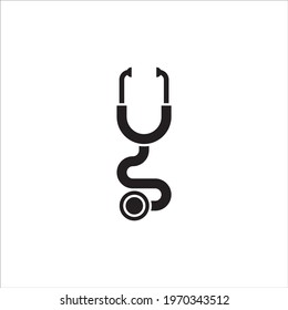 vector icon of a stethoscope in a modern style