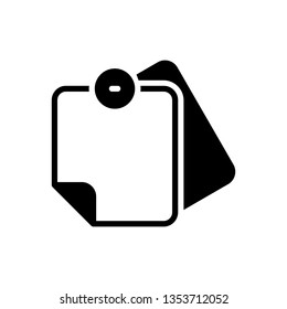 Vector icon for stick notes